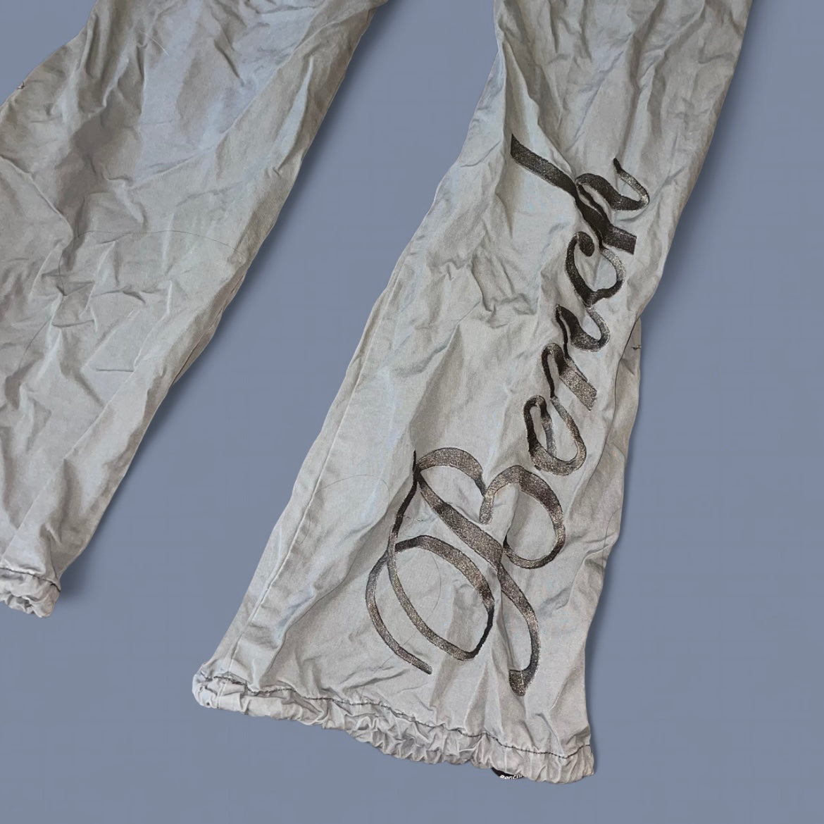 Bench Logo Gray Low Waisted Cargo Pants
