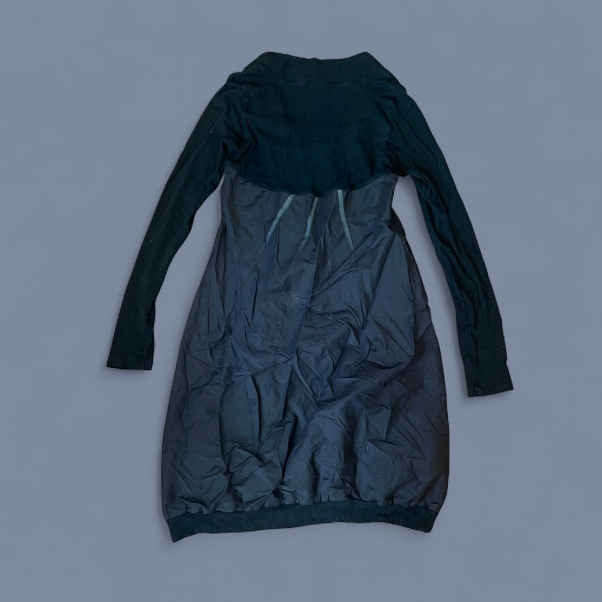 Vintage Cop. Copine Black Long Sleeve Bubble Dress