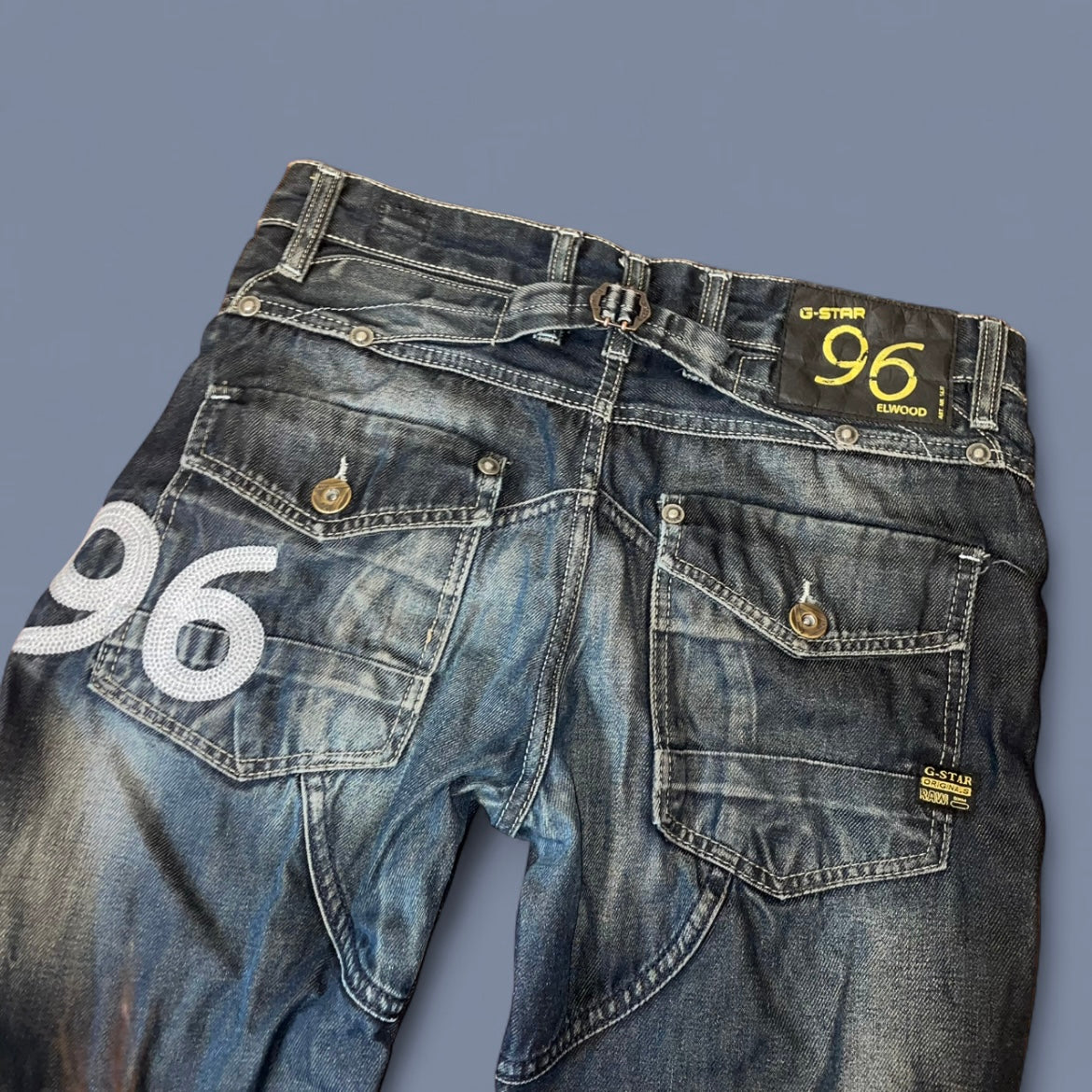 Vintage G-Star Dark Wash Cinch Back Jeans