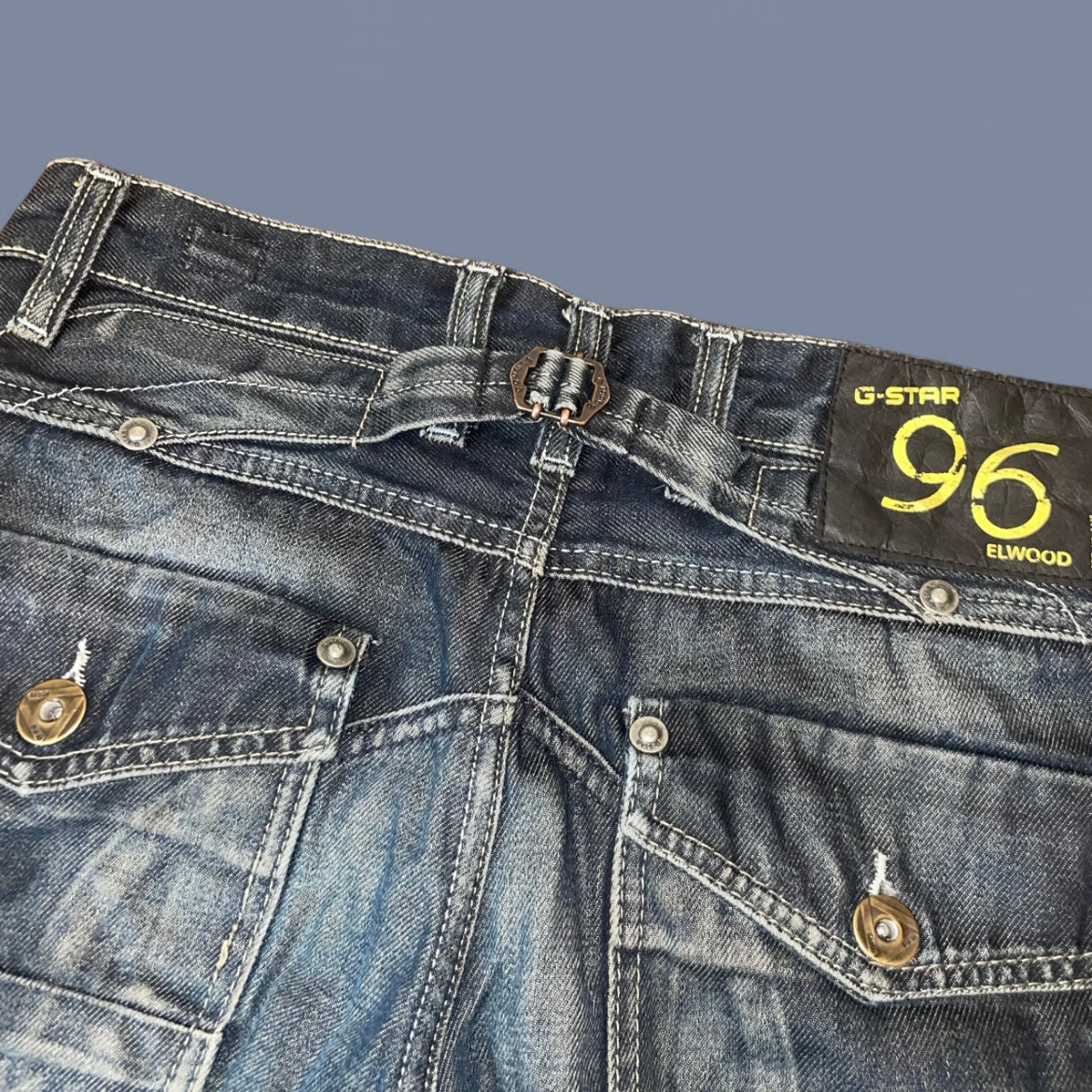 Vintage G-Star Dark Wash Cinch Back Jeans