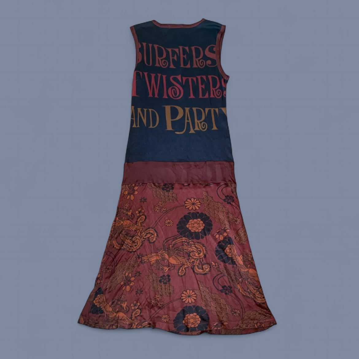 Vintage Custo Barcelona Graphic Maxi Dress