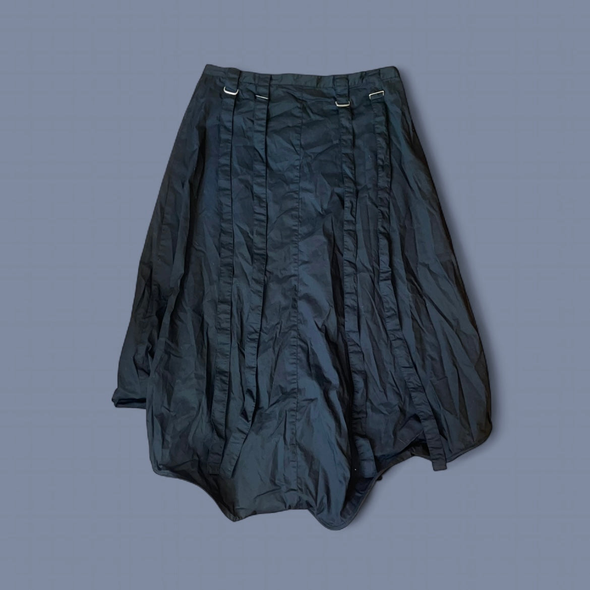Vintage Black Apocalyptic Maxi Skirt