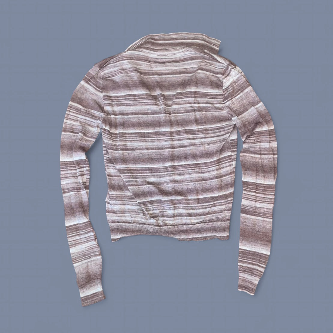 Gimaguas Brown Knit Button Up Sweater
