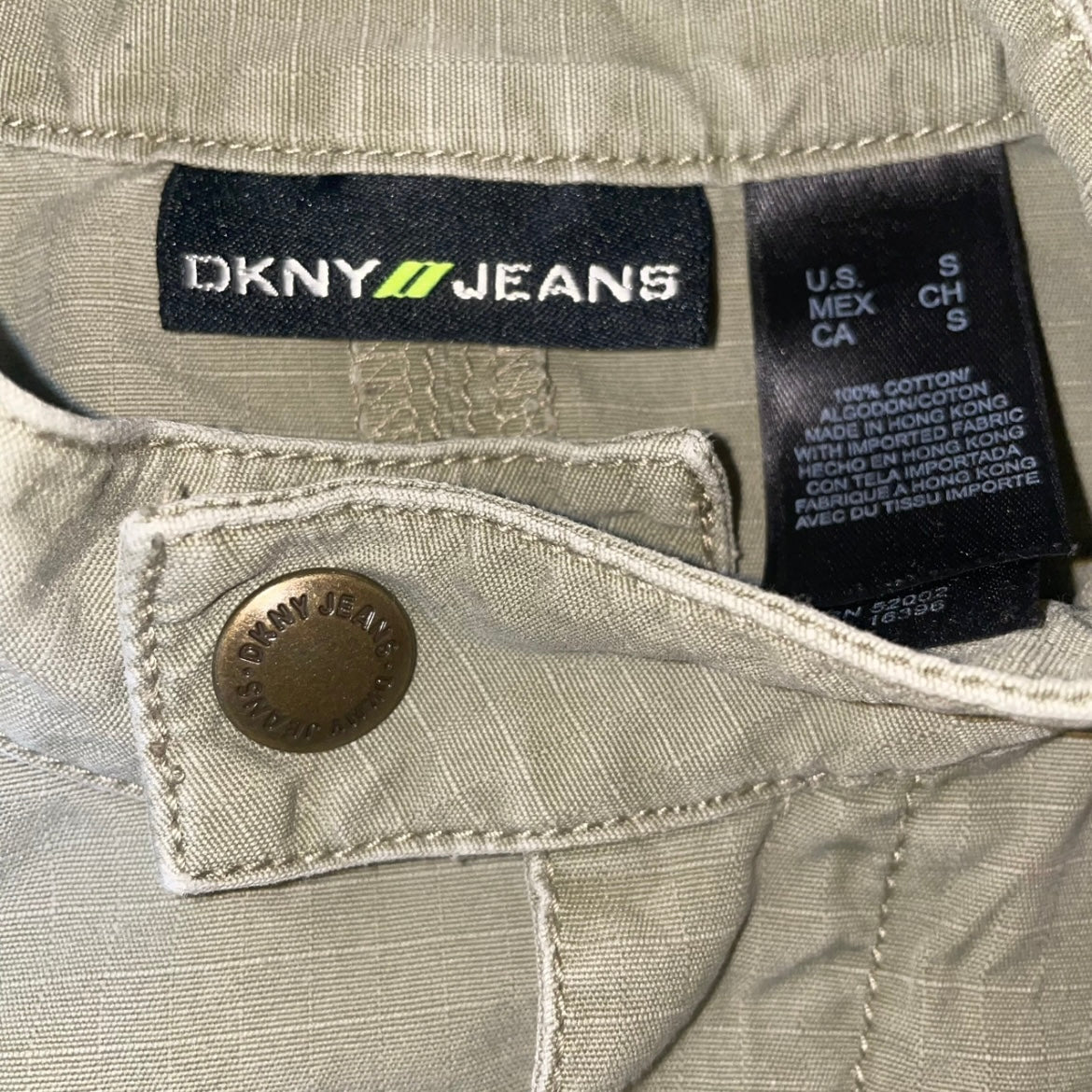 Vintage DKNY Khaki Green Utility Jacket