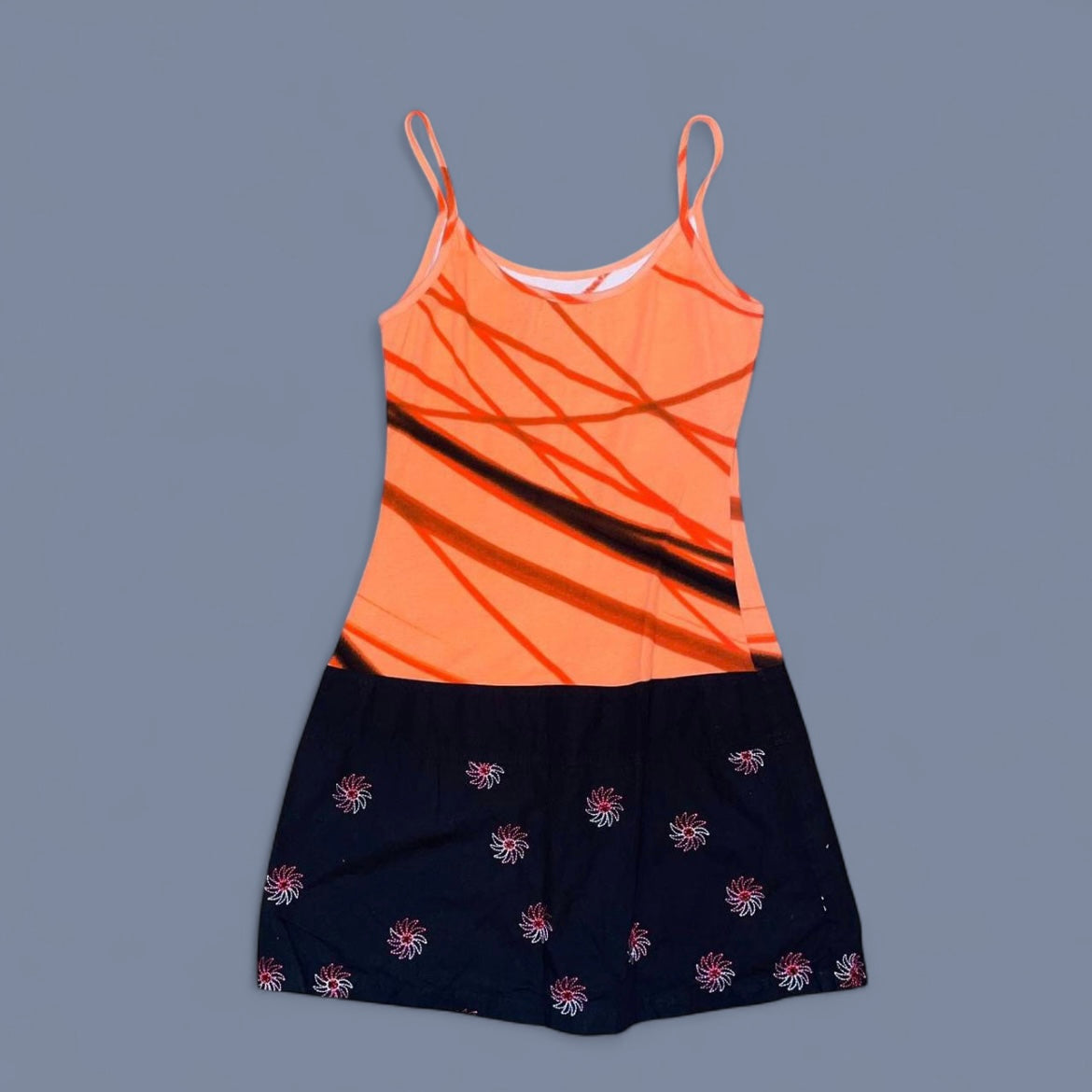 Custo Barcelona Pattern Contrast Mini Dress