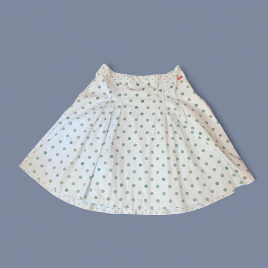 Vintage Miss Sixty Baby Blue Polka Dot Midi Skirt