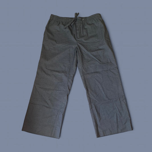 Vintage Miu Miu Dark Gray Checkered Trouser