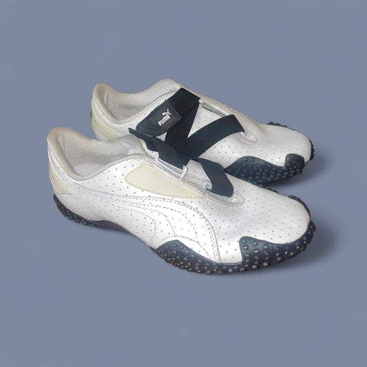 Vintage White and Black Puma Mostros