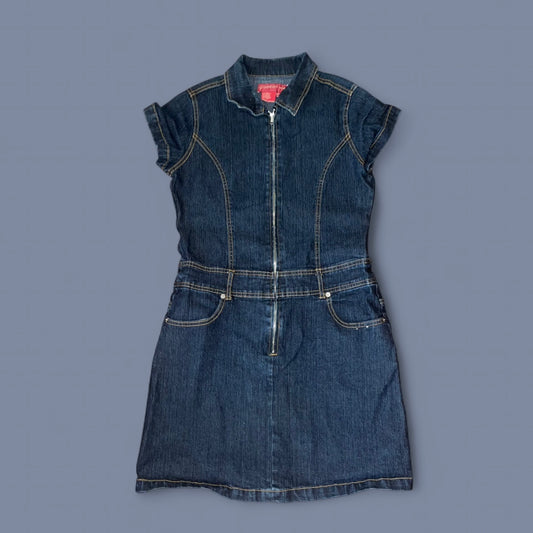 Vintage 00s Dark Wash Denim Dress