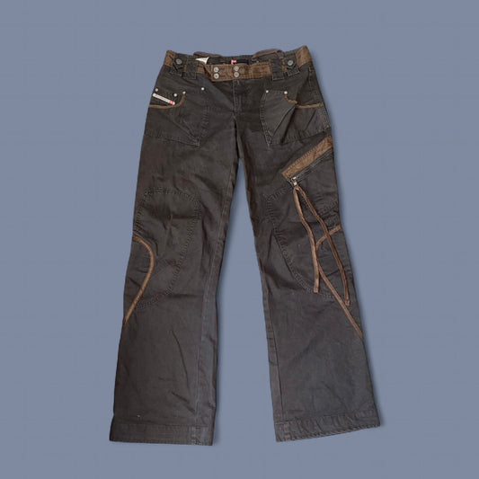 Vintage Diesel Dark Brown Utility Pants