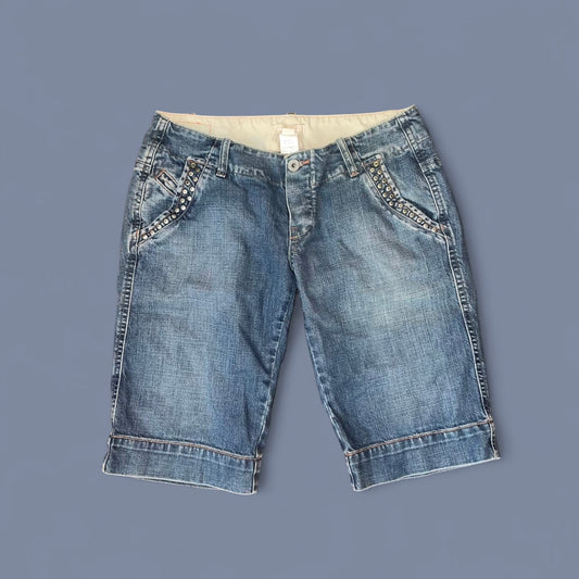 Vintage Diesel Studded Denim Shorts