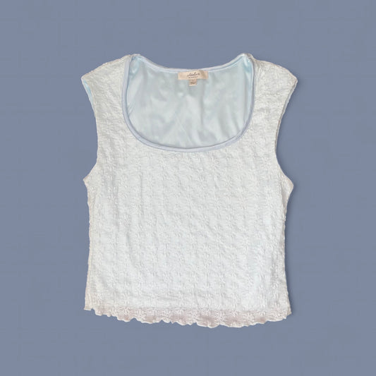 00s Baby Blue Mesh Top