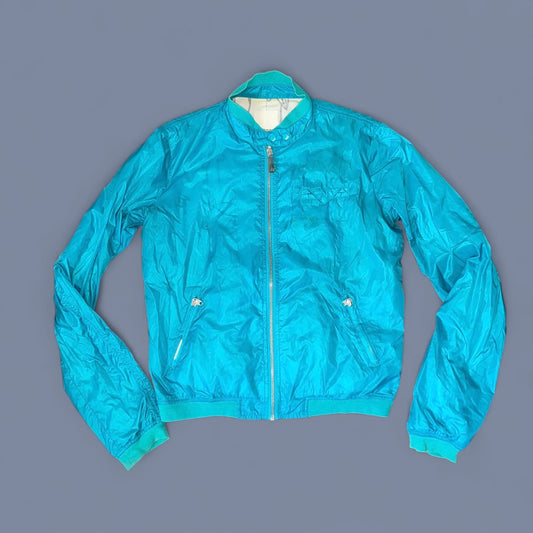 Vintage Diesel Teal Utility-style Windbreaker