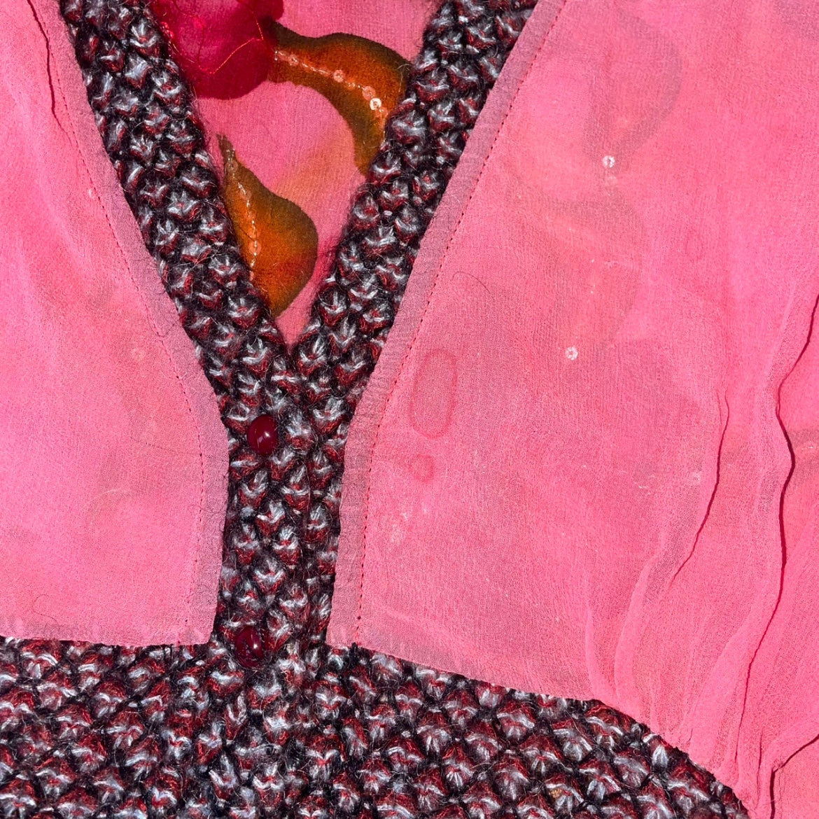 Vintage Custo Barcelona Silk Batwing Top