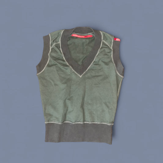 Vintage Miss Sixty Khaki Green Vest