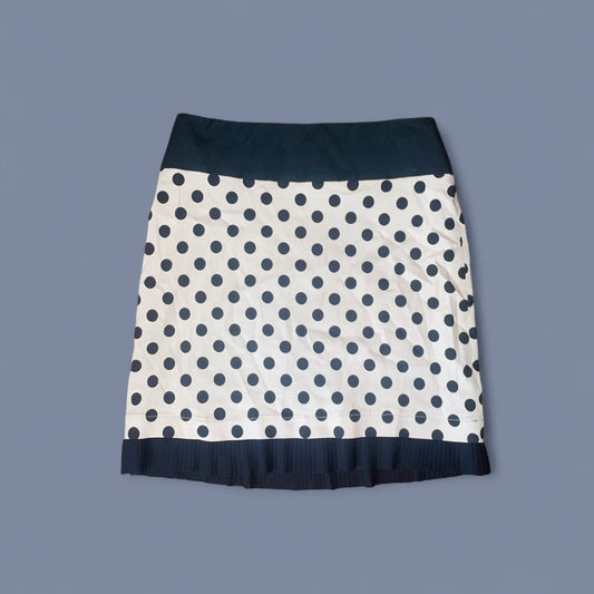 Vintage Save The Queen Polka Dot Midi Skirt