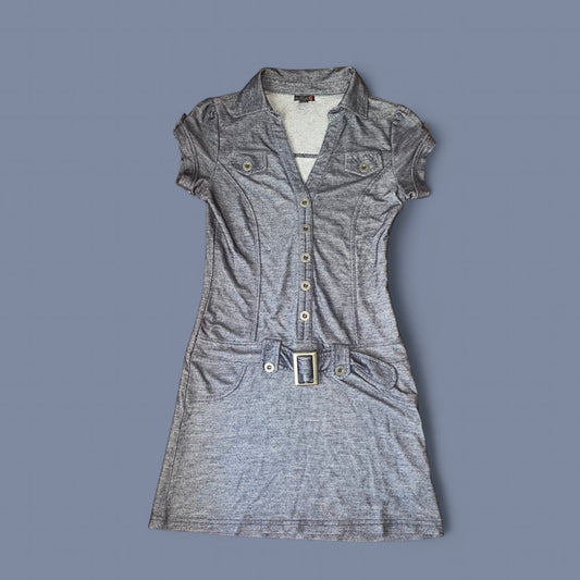 00s Guess Utility Style Denim-style Dress