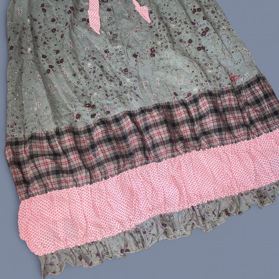 Vintage Cop. Copine Floral Mini Babydoll Dress