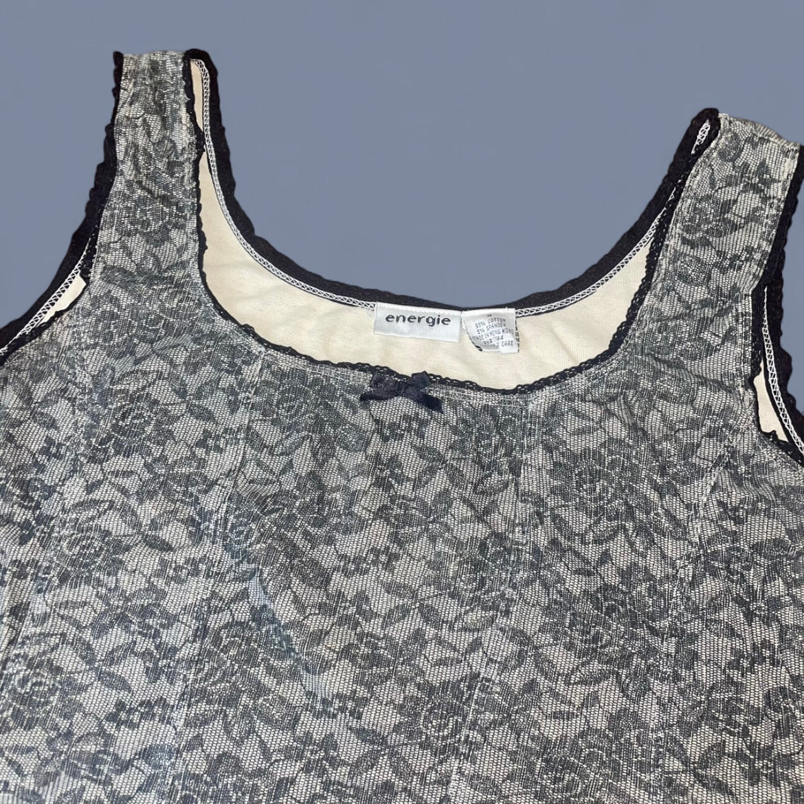 Vintage 00s Lace Print Tank