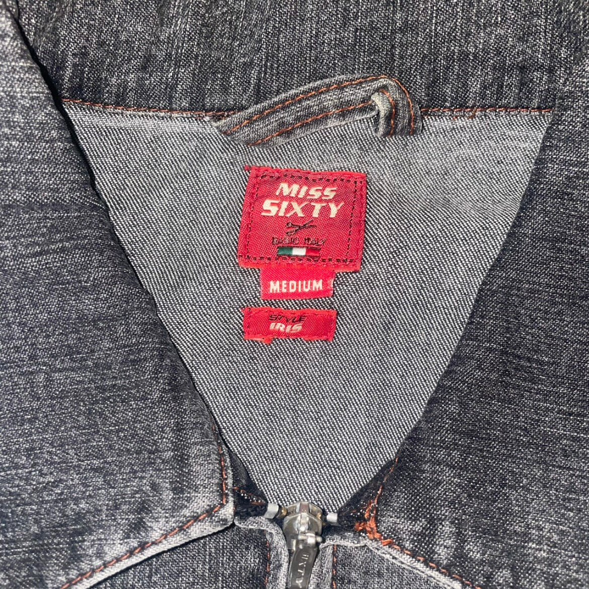Vintage Miss Sixty Black Denim Jacket