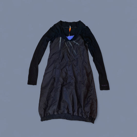 Vintage Cop. Copine Black Long Sleeve Bubble Dress